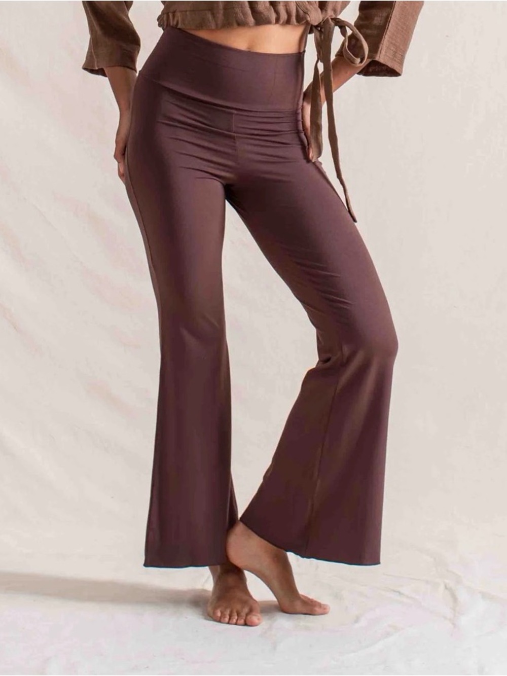 Indigo Luna Agni Flares Carob Brown Plant Viscose Size Large